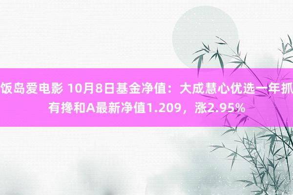 饭岛爱电影 10月8日基金净值：大成慧心优选一年抓有搀和A最新净值1.209，涨2.95%