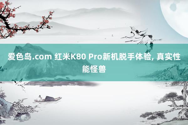 爱色岛.com 红米K80 Pro新机脱手体验， 真实性能怪兽