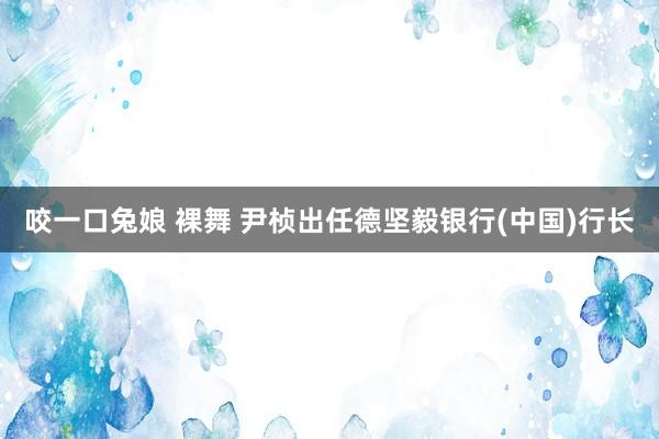 咬一口兔娘 裸舞 尹桢出任德坚毅银行(中国)行长