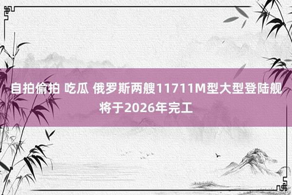 自拍偷拍 吃瓜 俄罗斯两艘11711M型大型登陆舰将于2026年完工