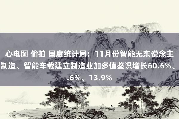 心电图 偷拍 国度统计局：11月份智能无东说念主遨游器制造、智能车载建立制造业加多值鉴识增长60.6%、13.9%