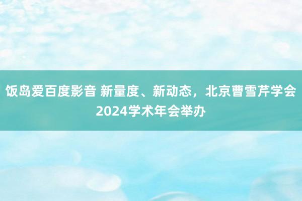饭岛爱百度影音 新量度、新动态，北京曹雪芹学会2024学术年会举办
