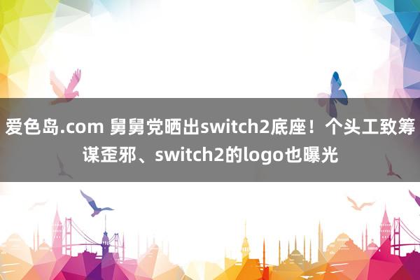 爱色岛.com 舅舅党晒出switch2底座！个头工致筹谋歪邪、switch2的logo也曝光