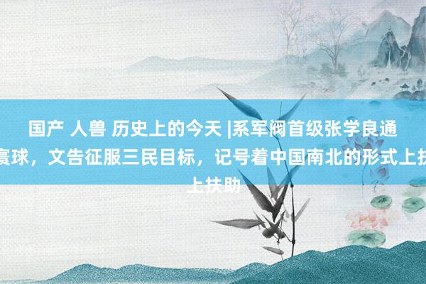 国产 人兽 历史上的今天 |系军阀首级张学良通电寰球，文告征服三民目标，记号着中国南北的形式上扶助