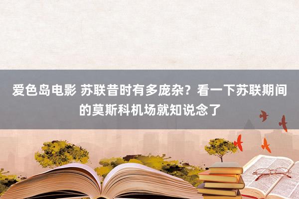 爱色岛电影 苏联昔时有多庞杂？看一下苏联期间的莫斯科机场就知说念了