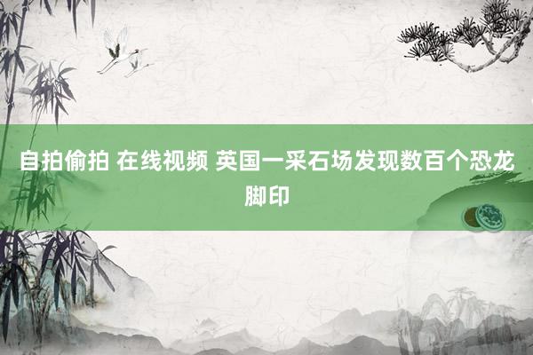 自拍偷拍 在线视频 英国一采石场发现数百个恐龙脚印