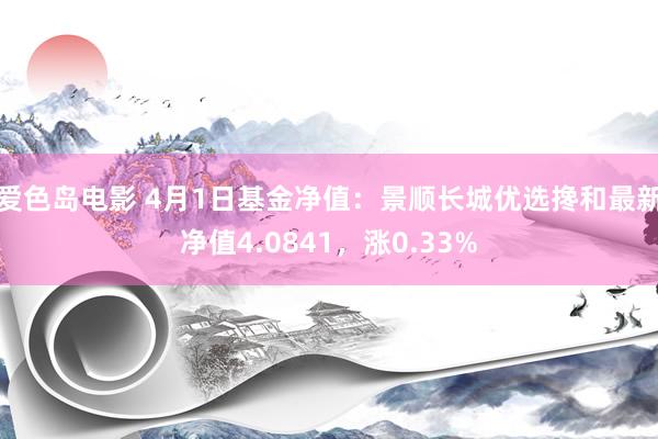 爱色岛电影 4月1日基金净值：景顺长城优选搀和最新净值4.0841，涨0.33%