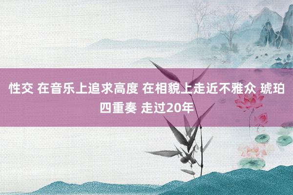 性交 在音乐上追求高度 在相貌上走近不雅众 琥珀四重奏 走过20年